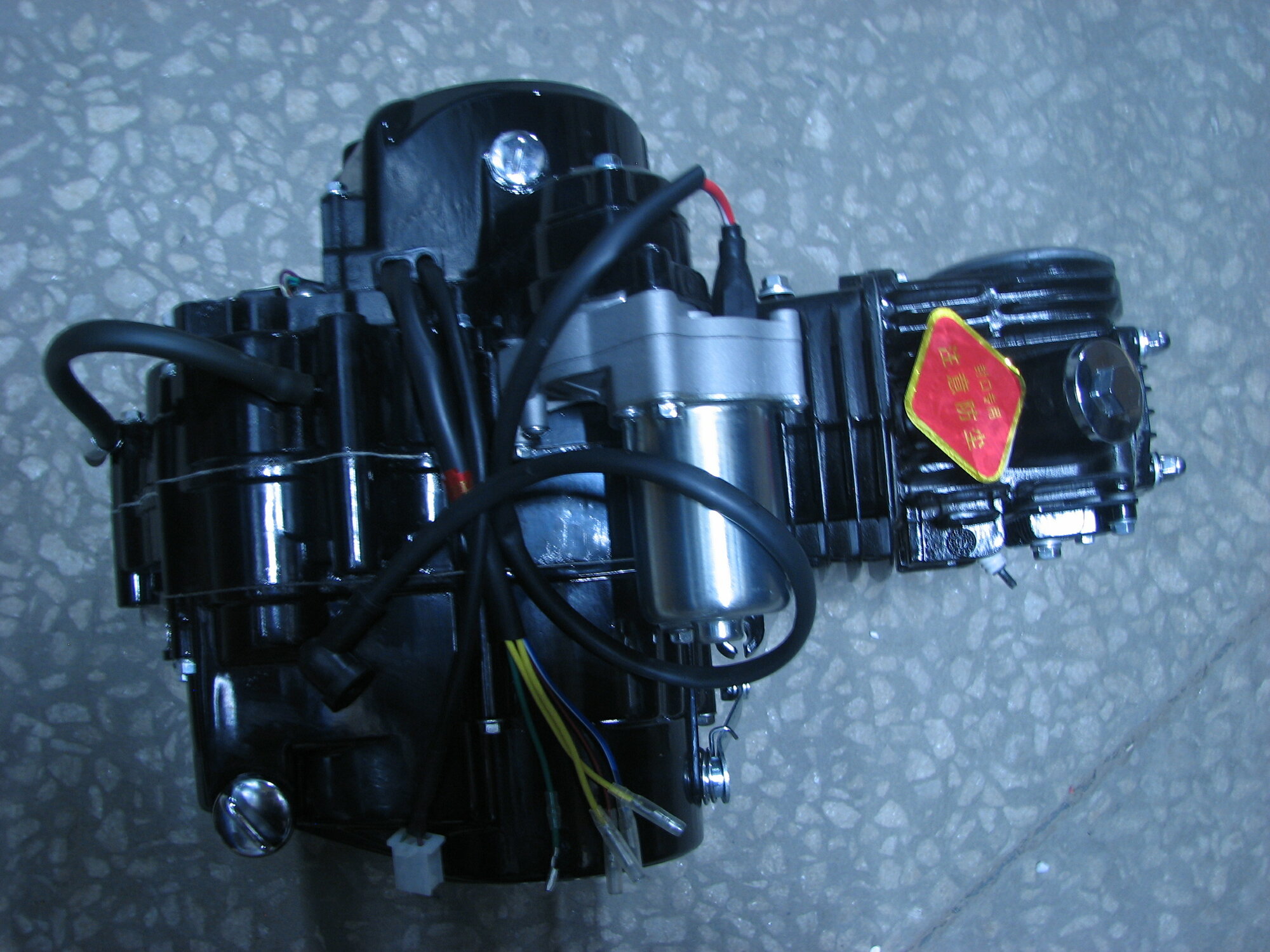 Двигатель 4т. 125 см3 (С120 1P52) альфа горизонтальный тюнинг круговая педаль двойная