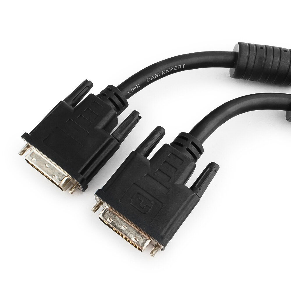 Кабель DVI-DVI 3.0м Dual Link Gembird экранированный ферритовые кольца черный CC-DVI2-BK-10M - фото №5