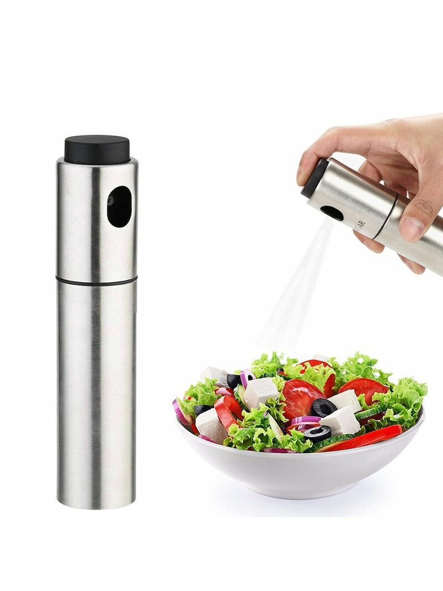 Распылитель для растительного масла, дозатор с распылителем, бутылка спрей для уксуса, диспенсер, 100 мл