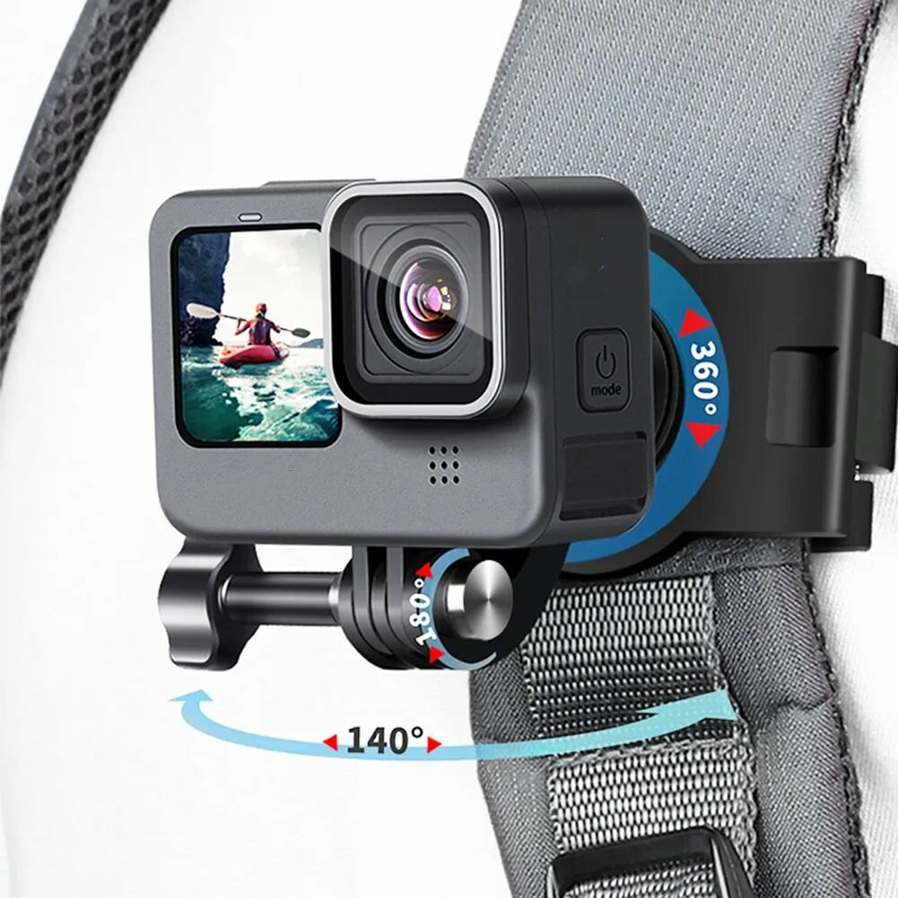 Крепление на ремень, или лямку рюкзак с выносом для экшн-камер Gopro/ dji/ insta360