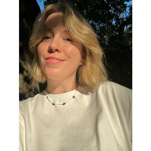 Чокер Daily Daisy стекло длина 40 см белый 2865₽