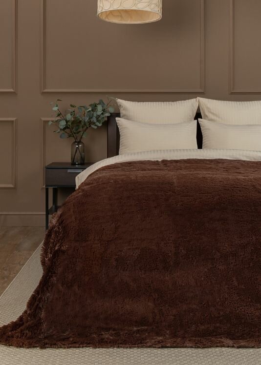 Плед мягкий мех TF F072BR 2224 Длинный ворс