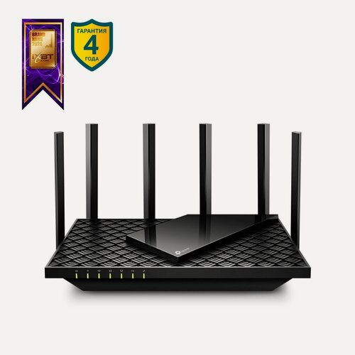 Изображение товара TP-Link Archer AX72 Двухдиапазонный гигабитный роутер Wi‑Fi AX5400 с поддержкой Mesh, LAN 4x1Гбит/с, WAN 1x1Гбит/с