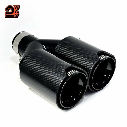 Насадка на глушитель Taigiro 7032-63/93, для BMW, черная, нержавеющая сталь, 245х93х185 мм