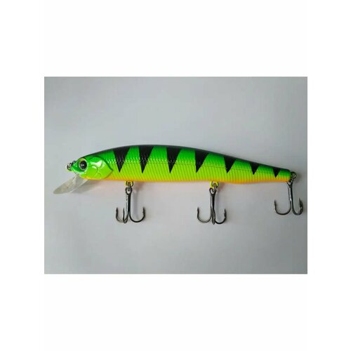 Воблер SHARADO Minnow 125F, Suspender, зеленый/черный, 125мм, 18г
