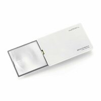 Лупа дифракционная асферическая выдвижная с подсветкой Eschenbach easyPOCKET, 50 х 45 мм, 6.0х, 24.0 дптр, цвет белый