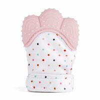 Силиконовые прорезыватели-варежки без БФА, Pink A