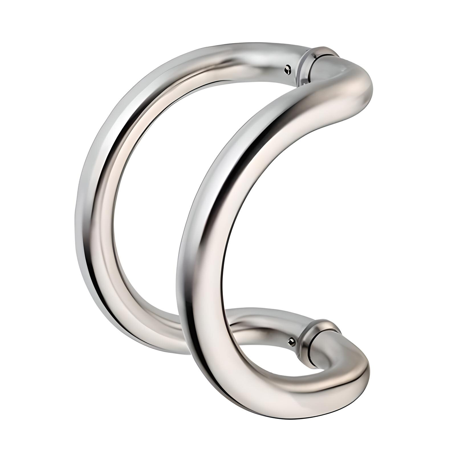 Ручка скоба MSM Locks BS1-32, для пластиковых и стеклянных дверей, матовый никель