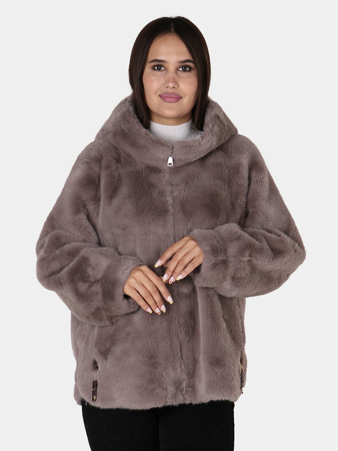 Пальто, размер One Size, бежевый — фото 1