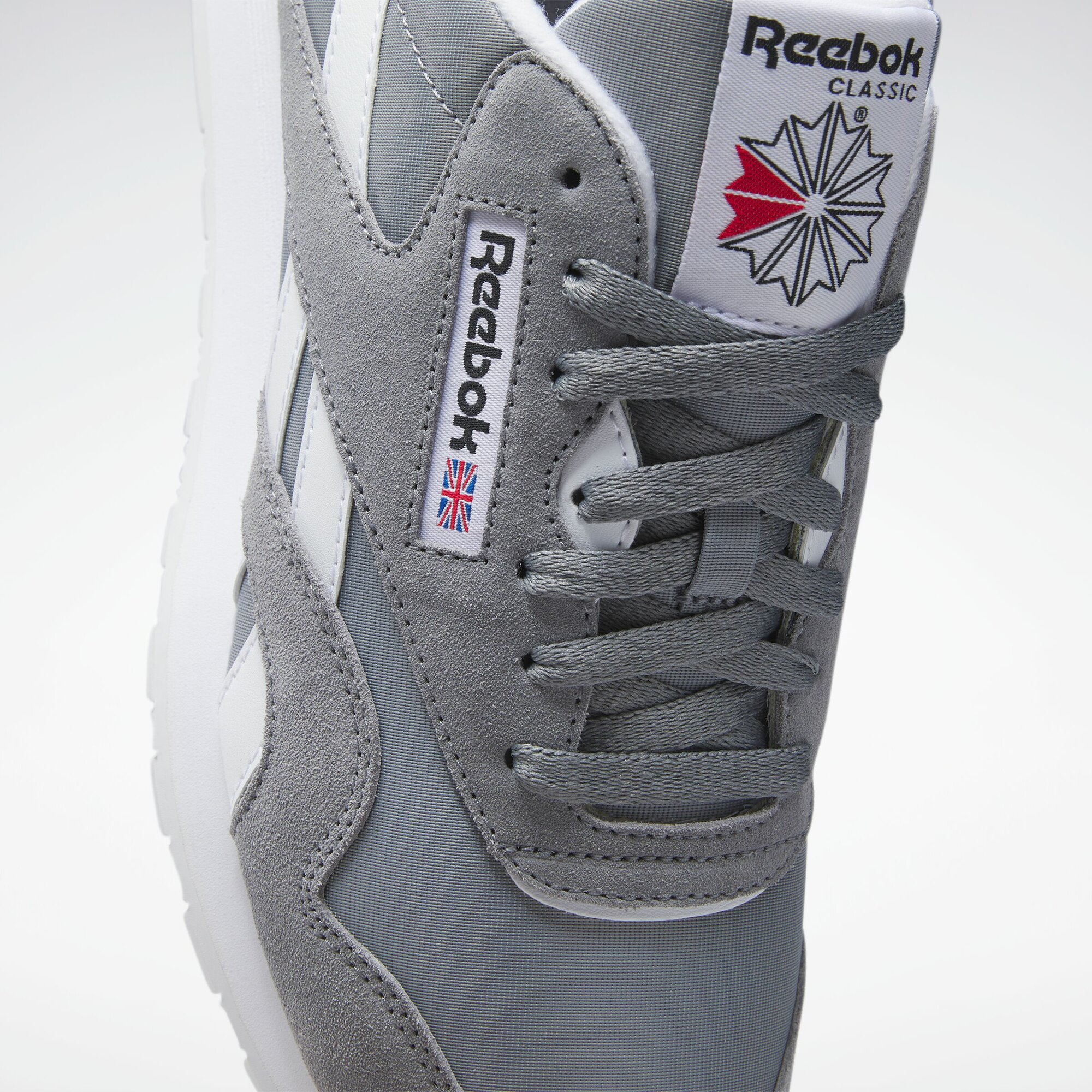 Кроссовки Reebok Classic Nylon, размер 10 US, серый/белый — фото 1