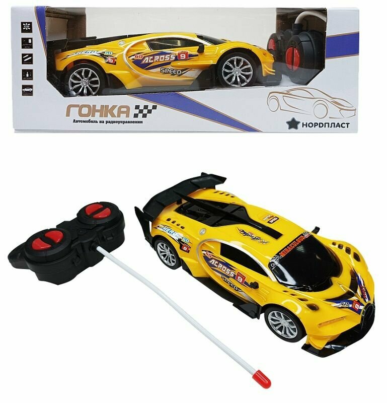 Машинка Нордпласт гоночная, радиоуправляемая, масштаб 1:20, фары светятся