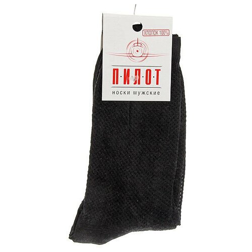 Носки ВОСТОК, размер 27, черный носки мужские в рубчик а 11 хлопок 100% 5шт 27 чёрный
