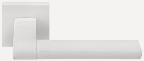 Изображение товара Ручка дверная Morelli Morelli MH-47-S6 W белый, ручки для межкомнатных дверей на квадратной розетке комплект 1 шт, фурнитура