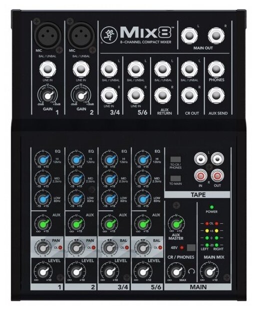 MACKIE Mix8 8-канальный компактный микшер