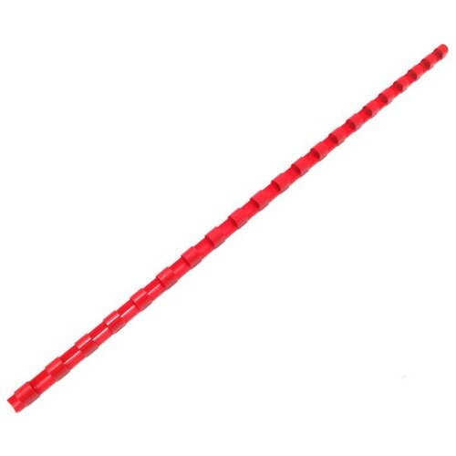 Пружина для переплета пластиковая FELLOWES 6 мм, (на 2-20 листов) красная, 100 шт (FS-53452)