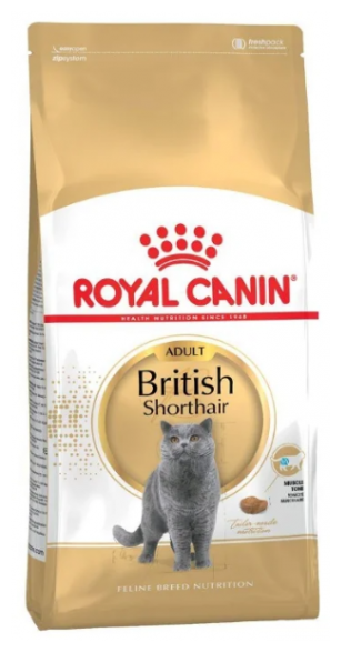 Royal Canin British Shorthair Adult Корм сухой для кошек породы Британская короткошерстная, 400 г.