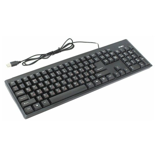 Клавиатура проводная SVEN Standard 303, USB + PS/2, 104 клавиши, чёрная, SV-03100303PU клавиатура sven standard 303 power black sv 03100303pu