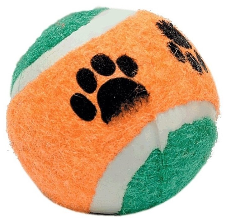 Мячик теннисный Лапки для кошек 4шт.