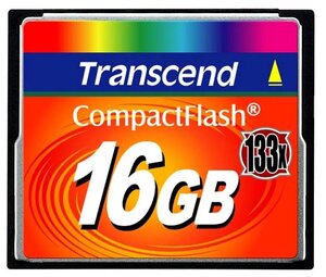 Карта памяти Transcend CompactFlash Standard (50/20MB/s) 16GB