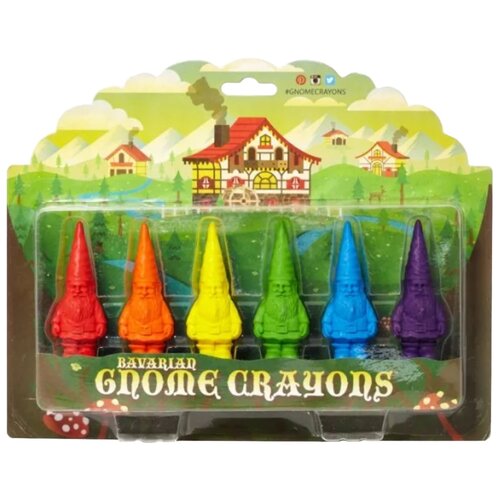 Playon Crayon Восковые карандаши Гномы 6 цветов (CRGNM01), 6 шт.