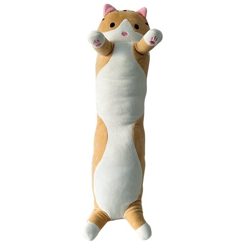 Мягкая игрушка длинный кот батон 70 см, игрушка-подушка, игрушка антистресс, детская игрушка