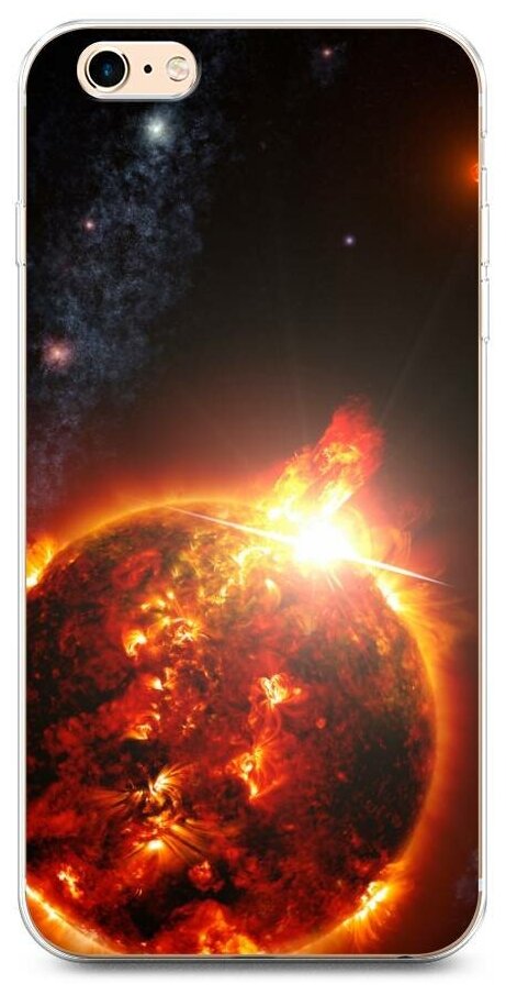 Силиконовый чехол "Космос 19" на Apple iPhone 6 Plus/6S Plus / Айфон 6 Плюс/Айфон 6С Плюс