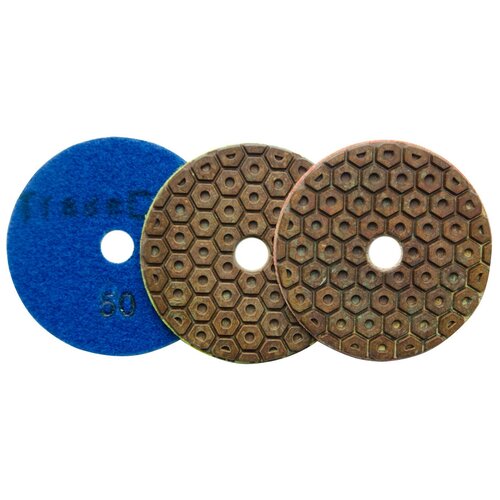 Комплект алмазных гибких шлифовальных кругов TRADECITY Усиленные Гайка D100 мм