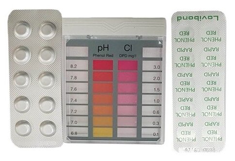 Тестер "Eco" : DPD / pH (ДПД и ПиАш) для определения хлора и ПиАш