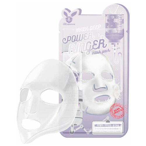 фото Маска для лица elizavecca с молочными протеинами - milk deep power ringer mask pack