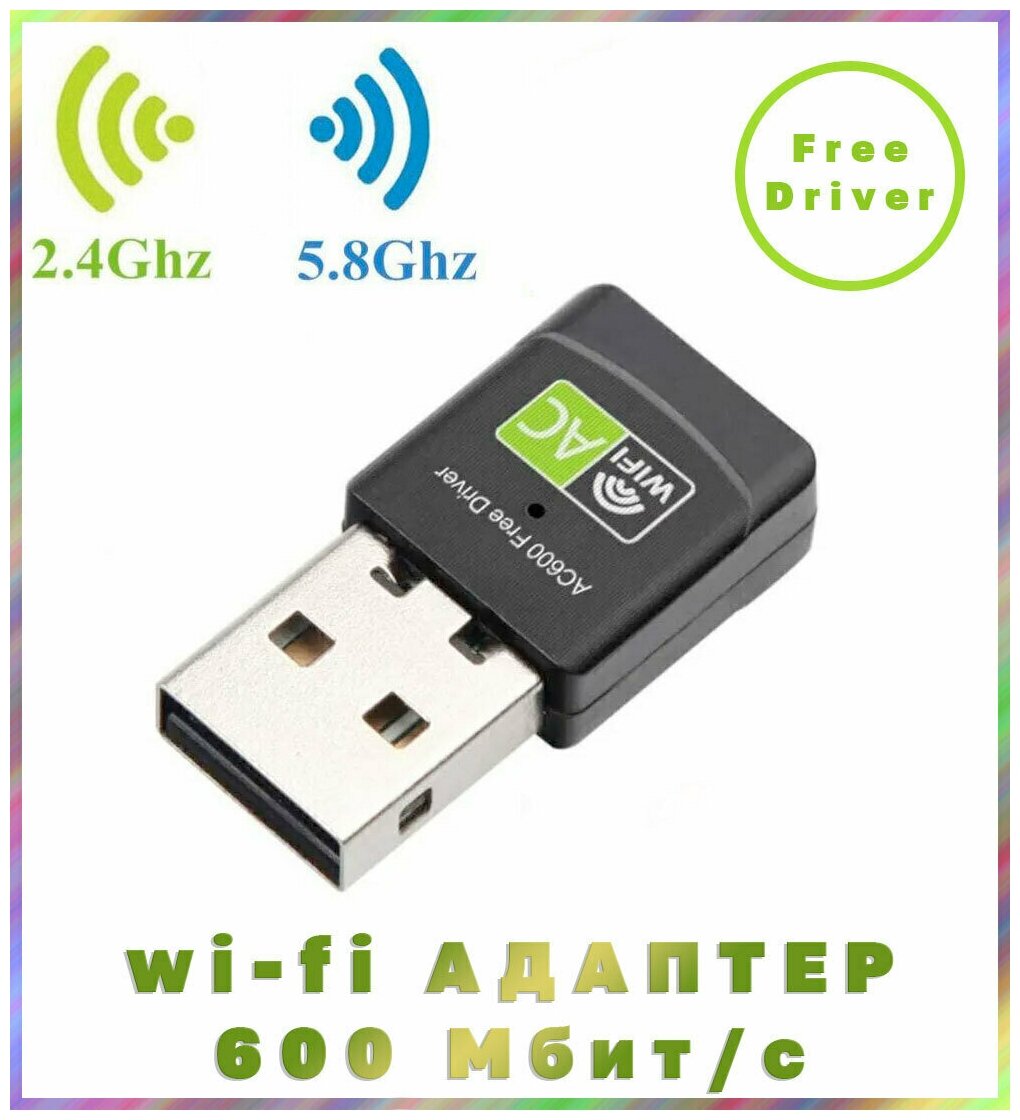 Wi-Fi адаптер PCK28, 2,4/5 ГГц, 600 Мбит