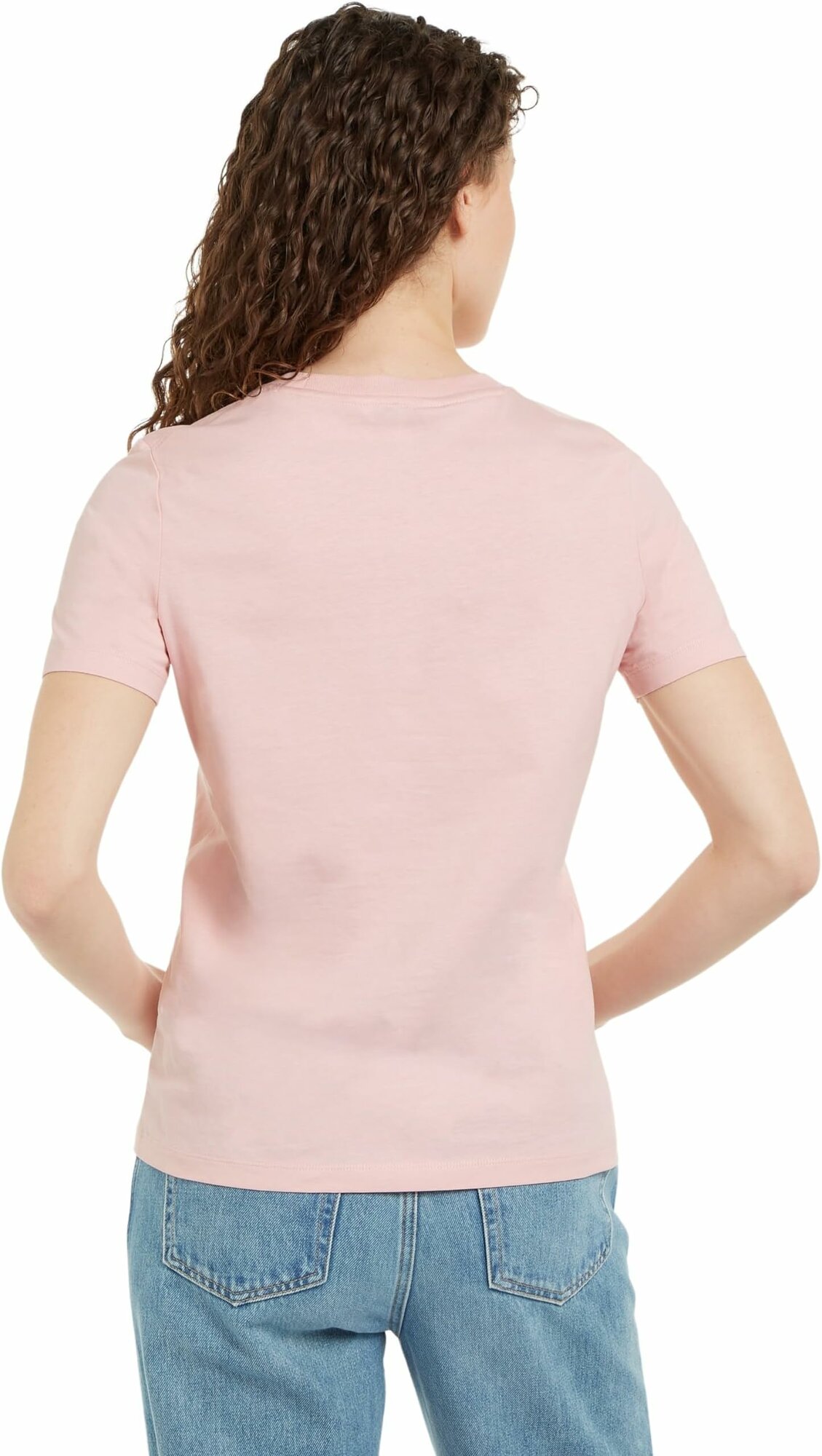 Футболка TOMMY HILFIGER, размер M, светло-розовый — фото 1