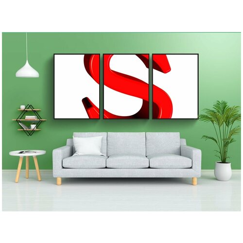 фото Набор модулных постеров для интерьера "письмо, алфавит, шрифт" 60x90 см. в тубусе, без рамки lotsprints