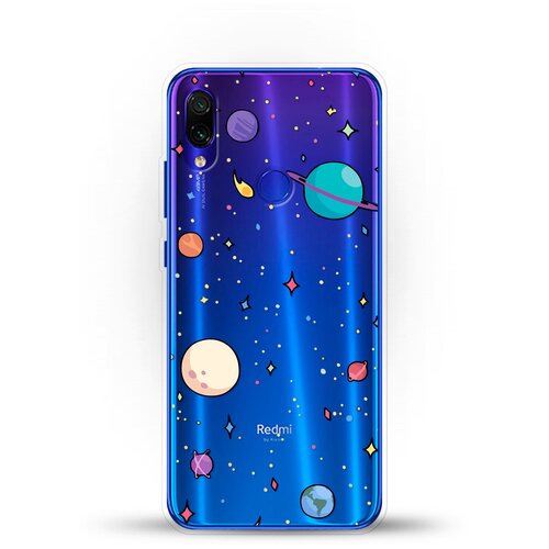 Силиконовый чехол Звезды и планеты на Xiaomi Redmi Note 7 силиконовый чехол планеты на xiaomi redmi note 7 pro