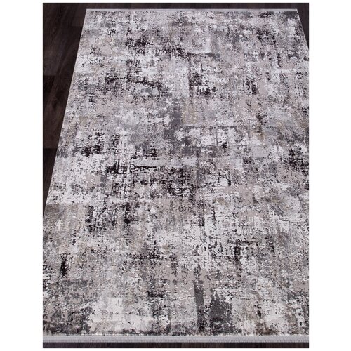 Ковер ROXANNE - Прямоугольник Черный, Современный, L.GREY / D.GREY (300 на 400)