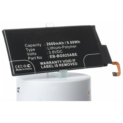 Аккумулятор iBatt iB-B1-M869 2600mAh для Samsung EB-BG925ABE, GH43-04420A, EB-BG925ABA