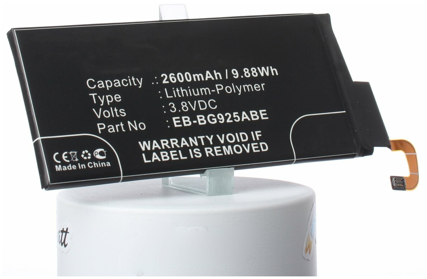 Аккумулятор iBatt iB-B1-M869 2600mAh для Samsung EB-BG925ABE, GH43-04420A, EB-BG925ABA