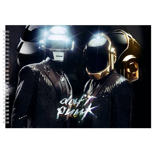 фото Альбом для рисования, скетчбук daft punk золотой шлем drabs