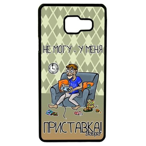 фото Противоударный чехол для // galaxy a3 2016 // "не могу - у меня приставка!" картинка карикатура, utaupia, зеленый