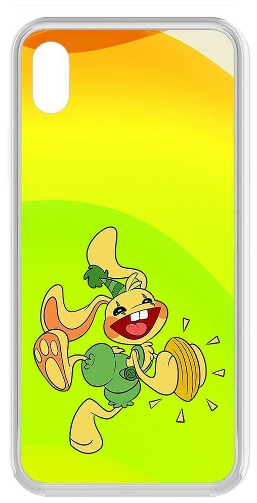 Чехол-накладка / чехол для телефона / Krutoff Clear Case Хаги Ваги - Крольчонок Бонзо для iPhone XR