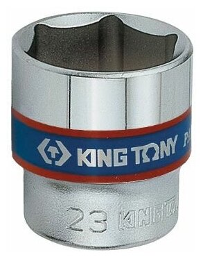 Головка торцевая стандартная шестигранная 3/8 21 мм KING TONY 333521M