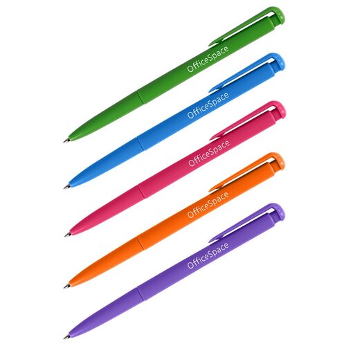 Ручка шариковая автоматическая OfficeSpace CubaLibre (0.7мм, синий цвет чернил) 24шт. (BP_70385)