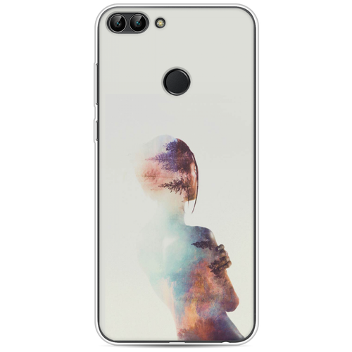 фото Силиконовый чехол девушка-лес на huawei y9 2018 / хуавей y9 2018 case place