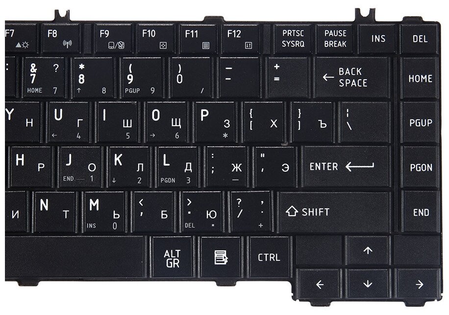 Клавиатура для Toshiba Satellite L735 L635 L630 C600 L600 NSK-TM0GV 9ZN4VGV00R