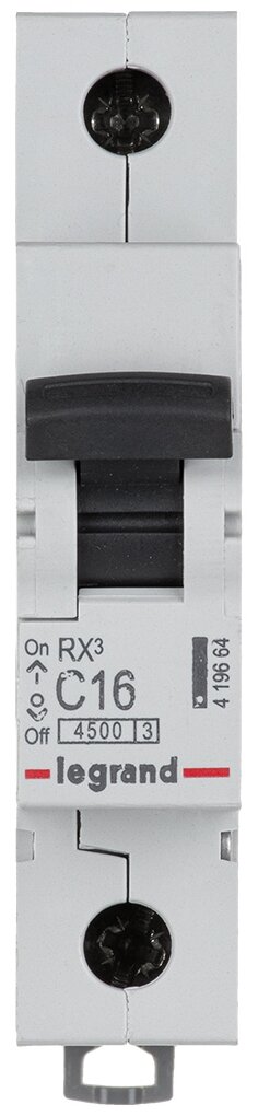 Автоматический выключатель Legrand RX3 1P (C) 4,5kA 16 А