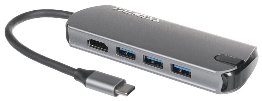 Хаб Palmexx USB-C to HDMI+3*USB3.0 /HUB-076