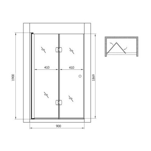 Душевая дверь Gemy Dutch Windmill S37193C
