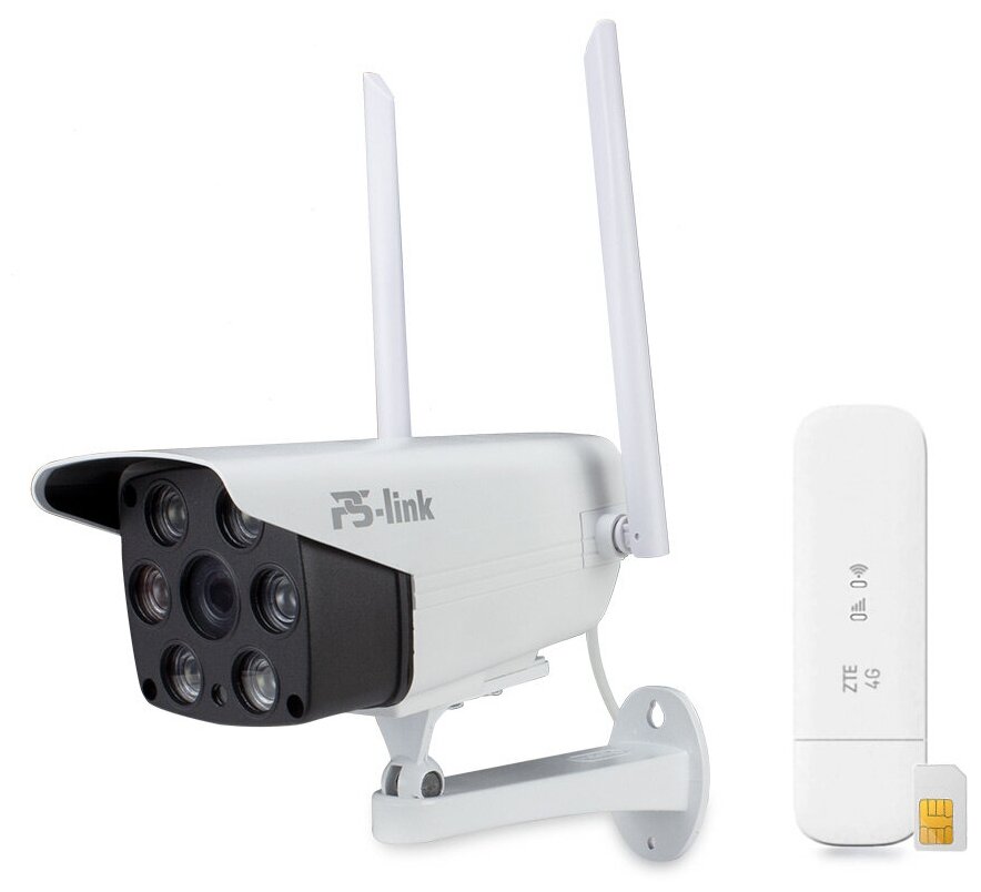 Комплект видеонаблюдения 4G мобильный 3Мп Ps-Link XMS01CS с 1 уличной камерой
