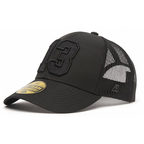 фото 207237 бейсболка atributika & club №13 р.52-54 (черный-серый)