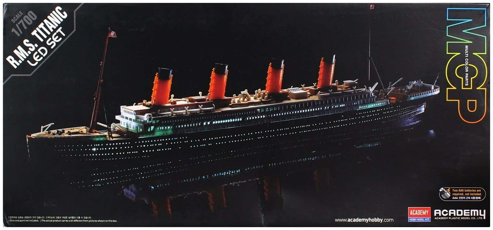 Сборная модель Academy R.M.S. Titanic LED Set 14220 1:700