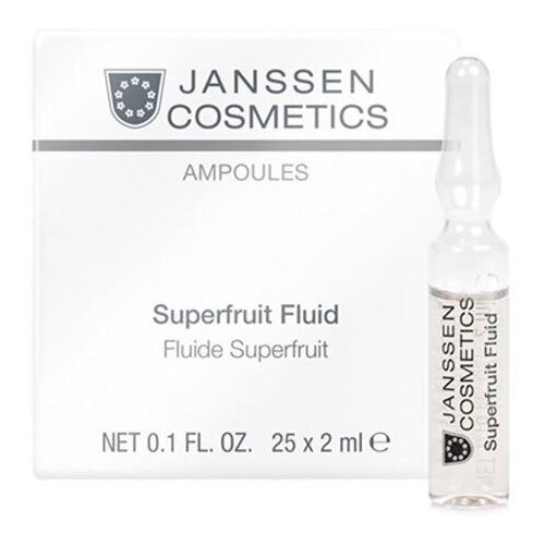 Janssen Ampoules: Фруктовые ампулы с витамином C (Superfruit Fluid), 7*2мл janssen cosmetics фруктовые ампулы superfruit fluid с витамином с 7 2 мл janssen cosmetics ампульные концентраты